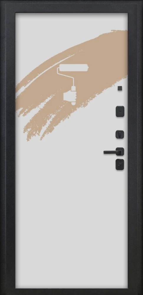 Входная дверь ДвериПРО Берген Под покраску DPRO226203 внутренняя сторона