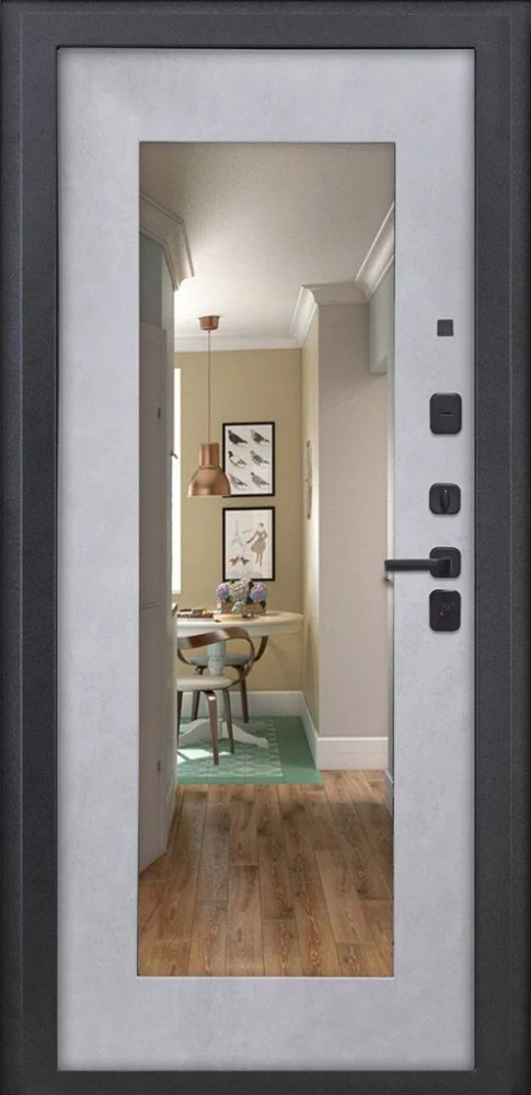 Входная дверь ДвериПРО Квадро ФЛЗ-603 Бетон снежный DPRO228163 внутренняя сторона